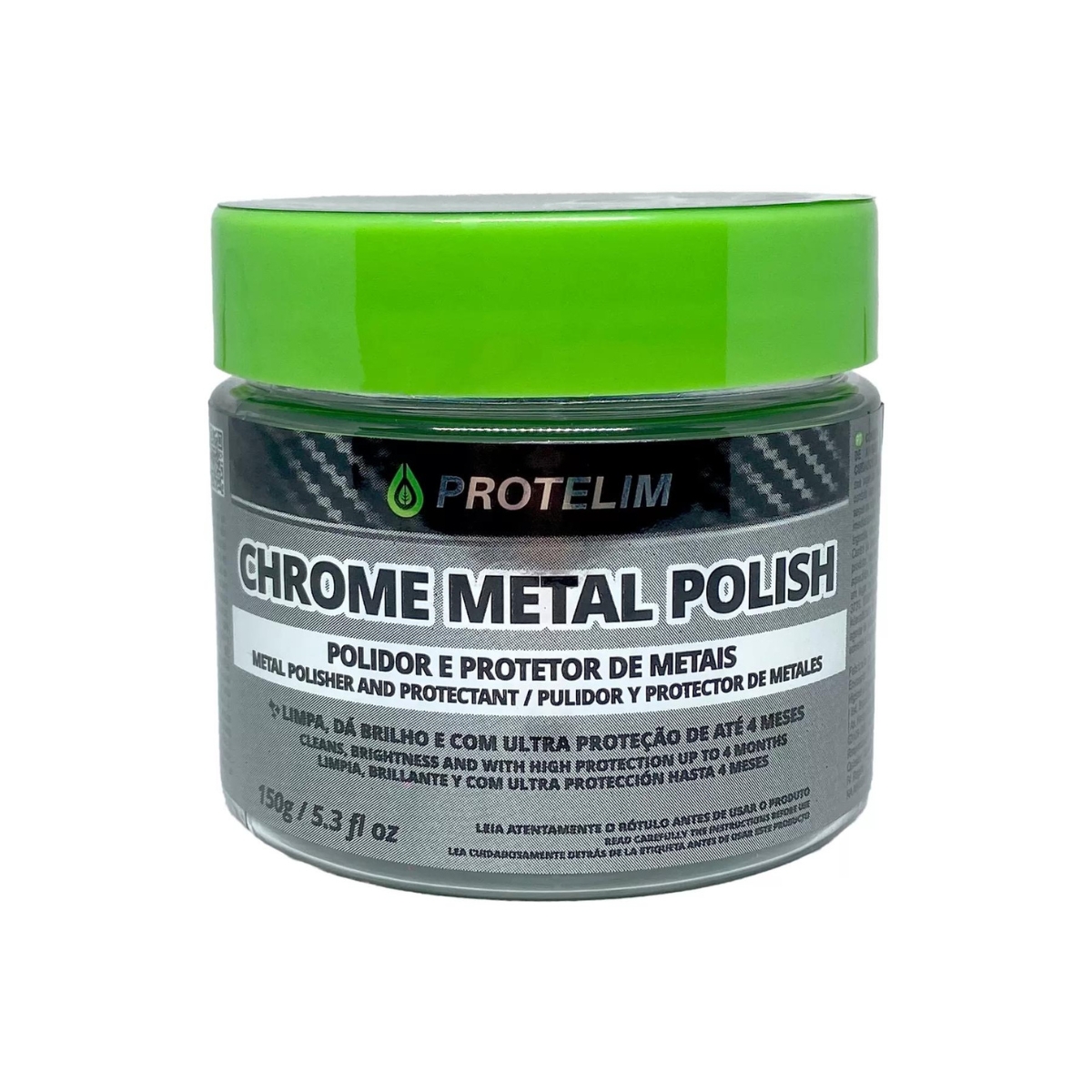 CHROME METAL POLISH POLIDOR DE METAIS 150G PROTELIM