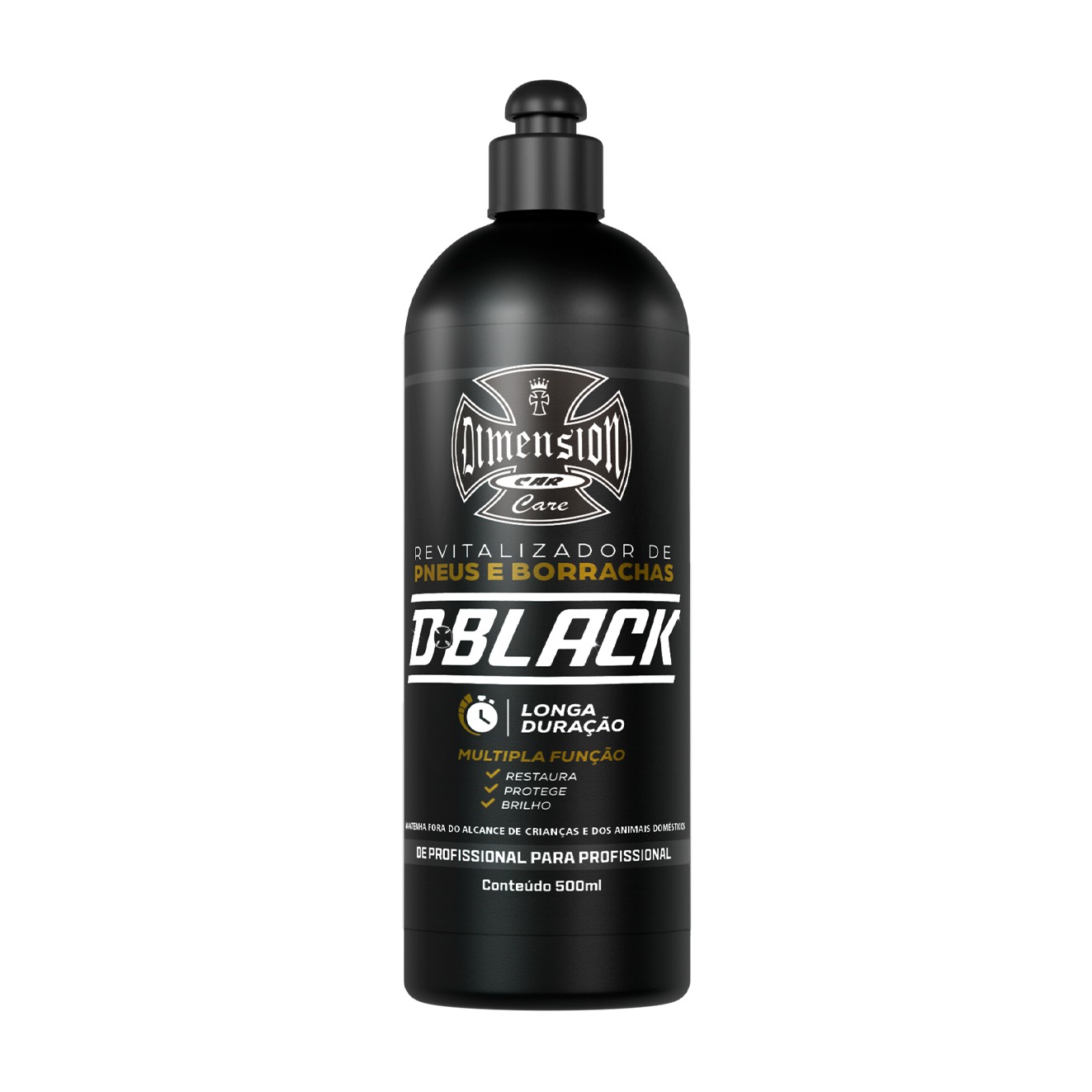 D BLACK REVITALIZADOR DE PNEUS E BORRACHAS 500ML DIMENSION