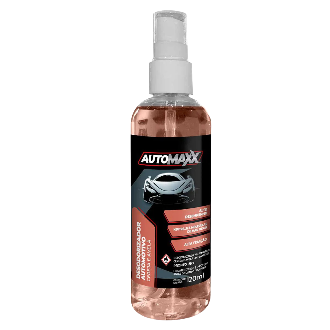 DESODORIZADOR AUTOMOTIVO CEREJA E AVELÃ 120ML AUTOMAXX