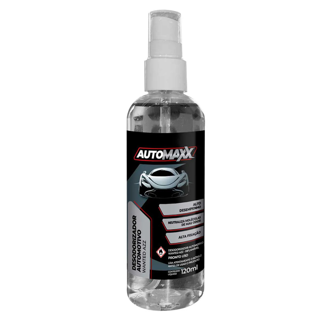 DESODORIZADOR AUTOMOTIVO WANTED AZZ 120ML AUTOMAXX