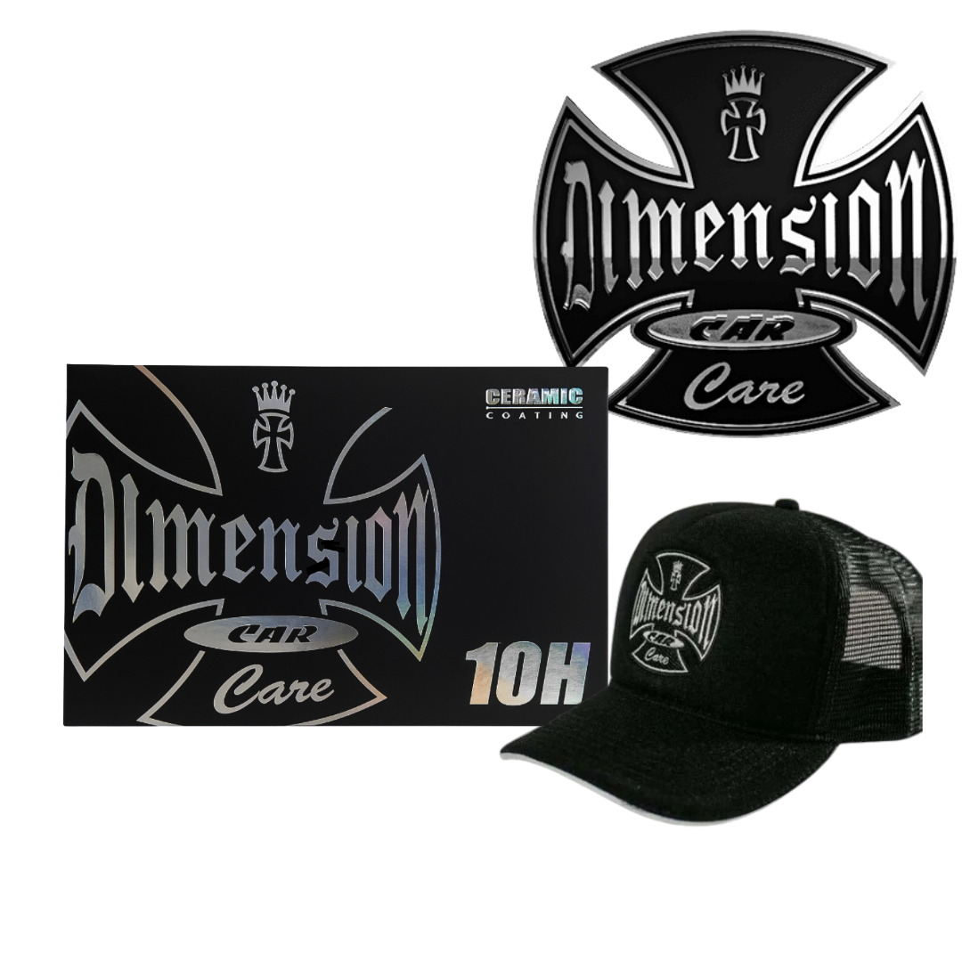 KIT CREDENCIAMENTO 10H VITRIFICADOR PLACA E BONÉ DIMENSION