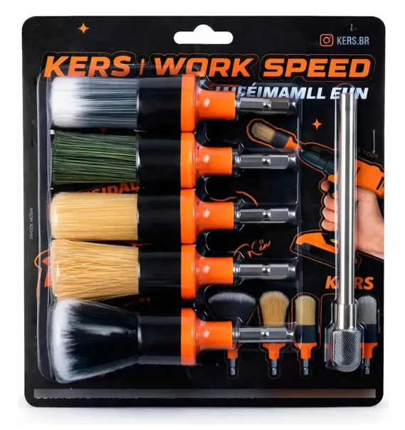 KIT DE PINCEIS DRILL - WORK SPEED 5PCS KERS