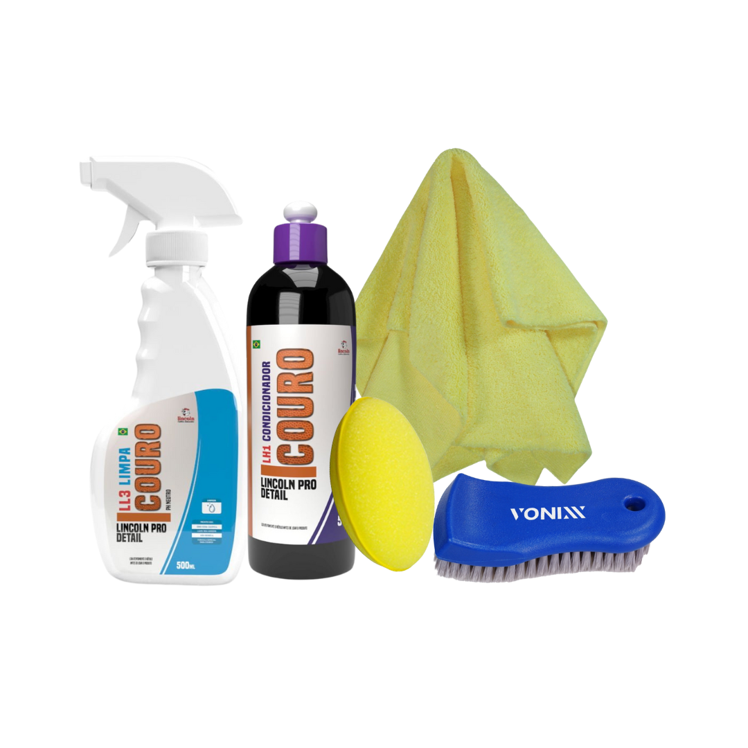 KIT LIMPEZA E HIDRATAÇÃO DE COURO LINCOLN