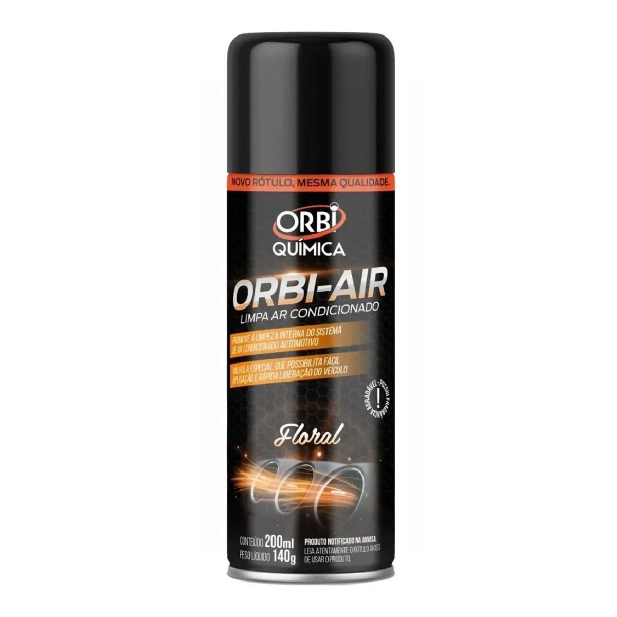 LIMPA AR CONDICIONADO AUTOMOTIVO SPRAY AIR FLORAL 200ML ORBI QUÍMICA