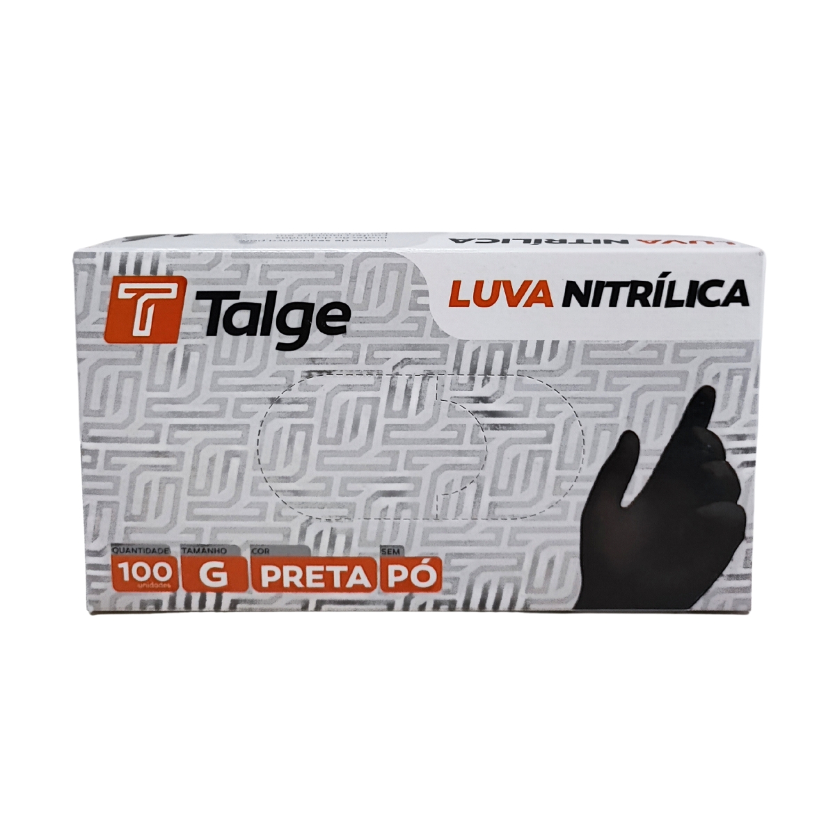 LUVA NITRILICA PRETA G TALGE