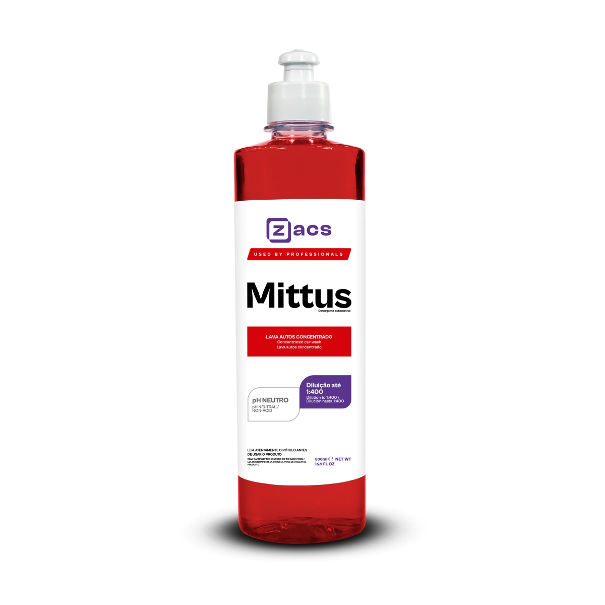 MITTUS LAVA AUTOS PH NEUTRO 500ML ZACS