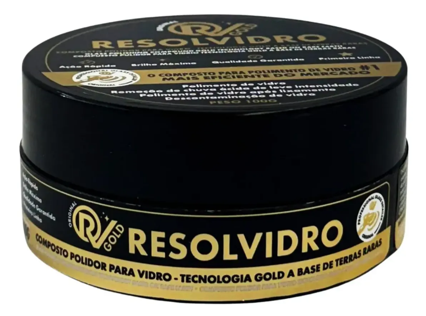RESOLVIDRO COMPOSTO PARA POLIMENTO DE VIDRO 100G GOLD