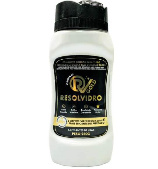 RESOLVIDRO PRONTO USO COMPOSTO PARA POLIMENTO DE VIDRO 250G GOLD