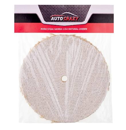 RODA DE SISAL SAMBA LISA NATURAL 200MM - AUTO CRAZY ETAPA 1