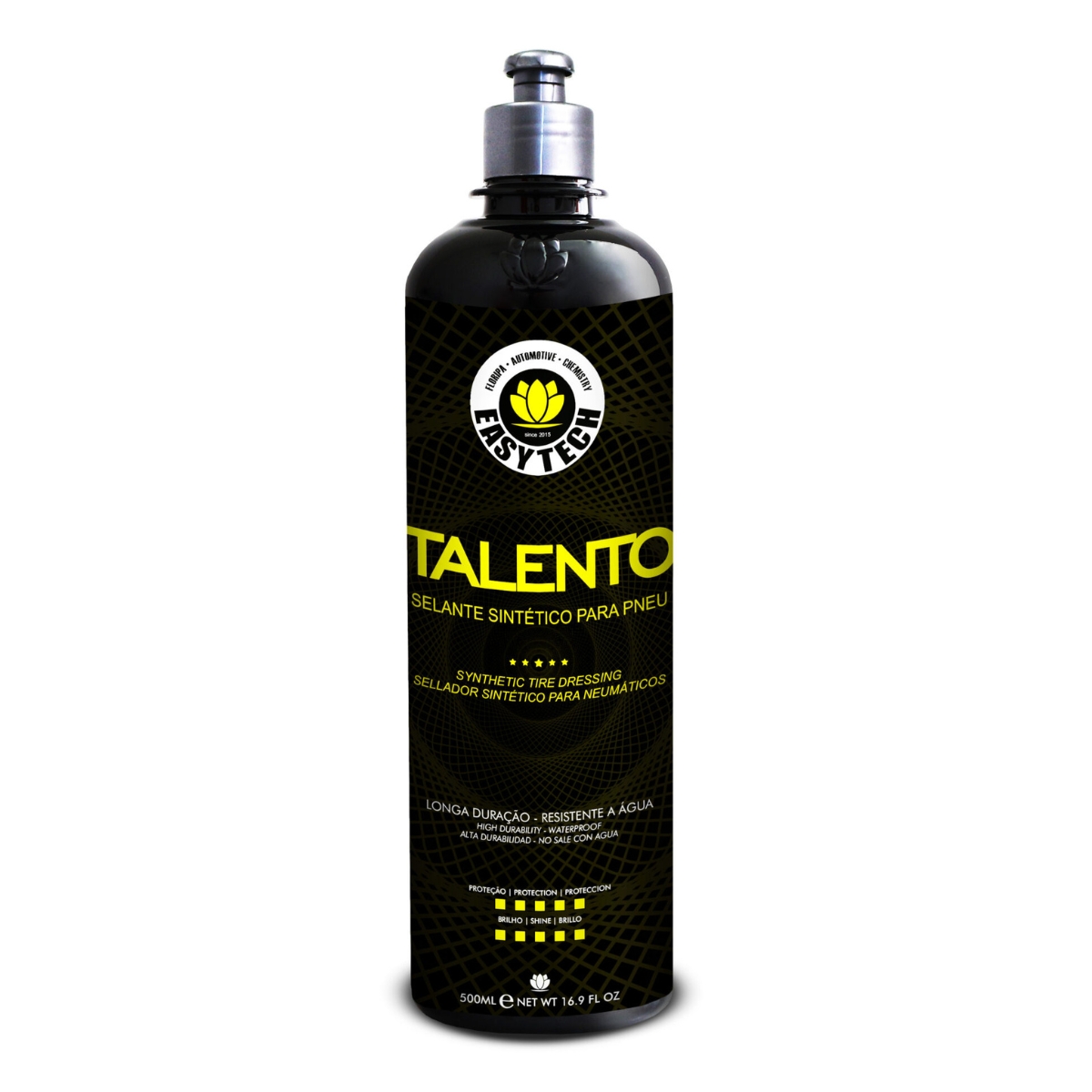 TALENTO SELANTE SINTÉTICO PARA PNEUS SUPER BRILHO 500ML EASYTECH