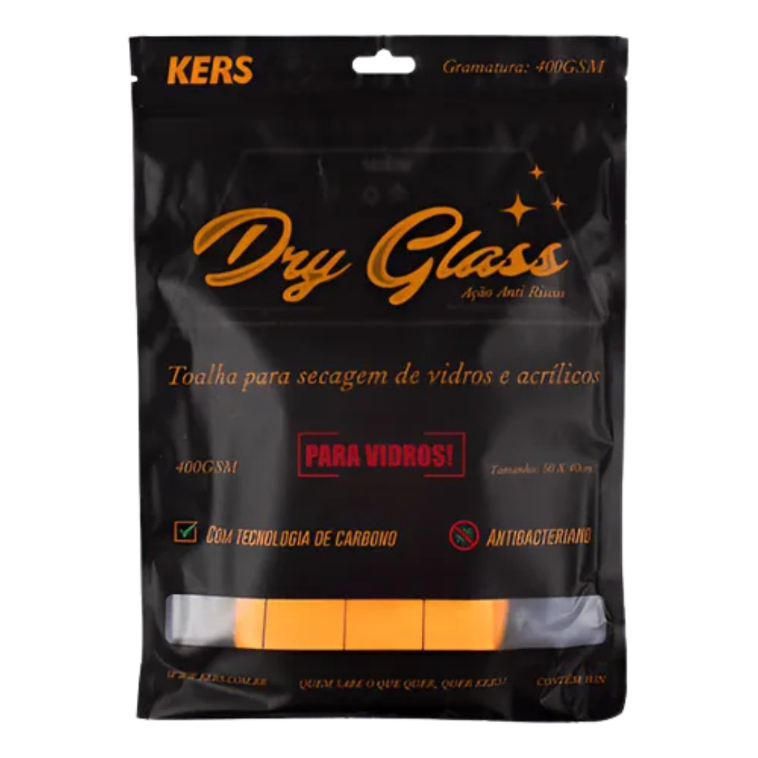 TOALHA DRY GLASS 40x50CM 400GSM KERS
