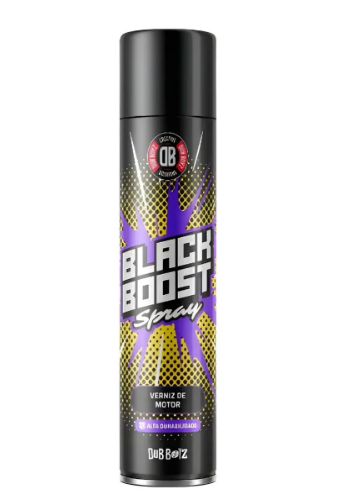 VERNIZ PARA MOTOR 400 ML - BLACK BOOST SPRAY DUB BOYS