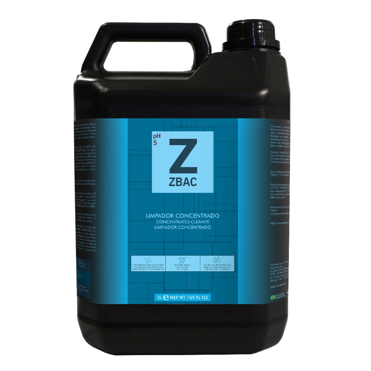 ZBAC LIMPADOR MULTIUSO SUPER CONCENTRADO BACTERICIDA 5L EASYTECH