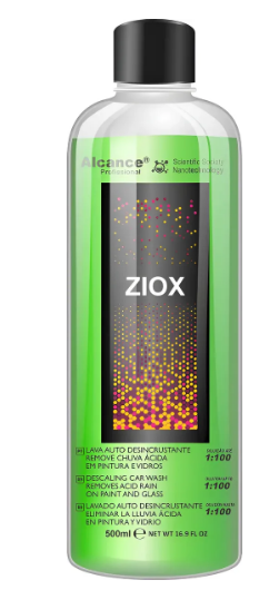 ZIOX 500ML SHAMPOO ACIDO E REMOVEDOR DE CHUVA ACIDA ALCANCE
